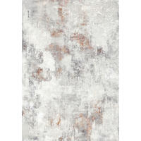 VINTAGE-TEPPICH 80/150 cm ONDEA JORG Hellgrau, Rostfarben, Grauweiß  - Rostfarben/Hellgrau, Basics, Kunststoff/Textil (80/150cm) - Lindorug