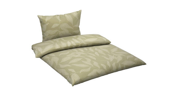 BETTWÄSCHE Mavie Satin 140/200 cm  - Grün, Basics, Textil (140/200cm) - Novel