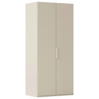 DREHTÜRENSCHRANK 101/223/61 cm,  in Champagner, 2-türig  - Champagner, Basics, Holzwerkstoff/Metall (101/223/61cm) - Novel