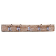 GARDEROBENLEISTE - Naturfarben, LIFESTYLE, Holz/Metall (120/14/14cm) - Carryhome