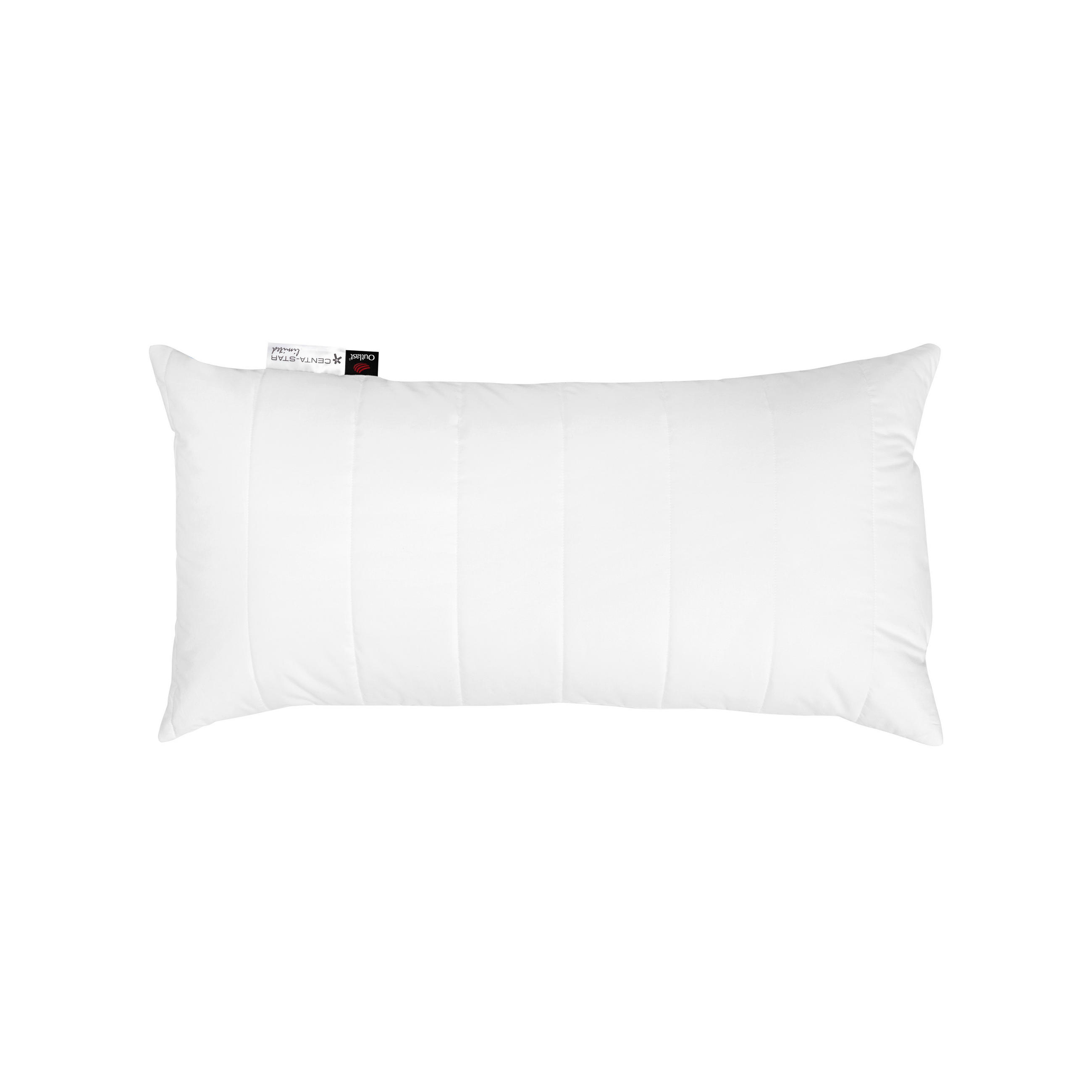VANKÚŠ POD HLAVU, 40/80 cm - biela, Basics, textil (40/80cm) - Centa-Star