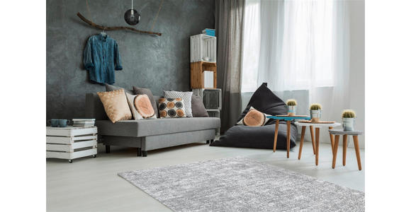 WEBTEPPICH 80/150 cm Grau, Silberfarben  - Silberfarben/Grau, Basics, Textil (80/150cm) - Novel