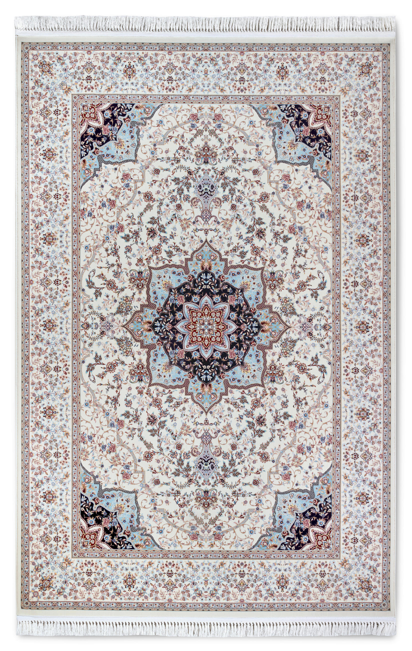 FLACHWEBETEPPICH 128/190 cm Kollektion 1870 Blau, Creme  - Blau/Creme, Design, Kunststoff/Textil (128/190cm) - Villeroy & Boch
