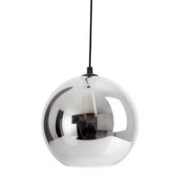 HÄNGELEUCHTE 25/125 cm   - Silberfarben/Schwarz, Design, Glas/Kunststoff (25/125cm) - Näve