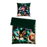 WENDEBETTWÄSCHE Satin 135/200 cm  - Grün, Textil (135/200cm) - Novel
