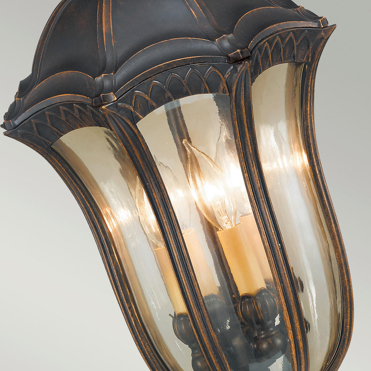 ZUNANJA VISEČA SVETILKA  Elstead Baton Rouge      33/78.5 cm       - temno rjava, Konvencionalno, kovina/steklo (33/78.5cm) - Elstead Lighting