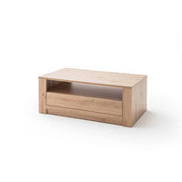 COUCHTISCH in Holzwerkstoff 115/70/45 cm  - Eichefarben/Nickelfarben, Design, Holzwerkstoff/Metall (115/70/45cm) - Livetastic