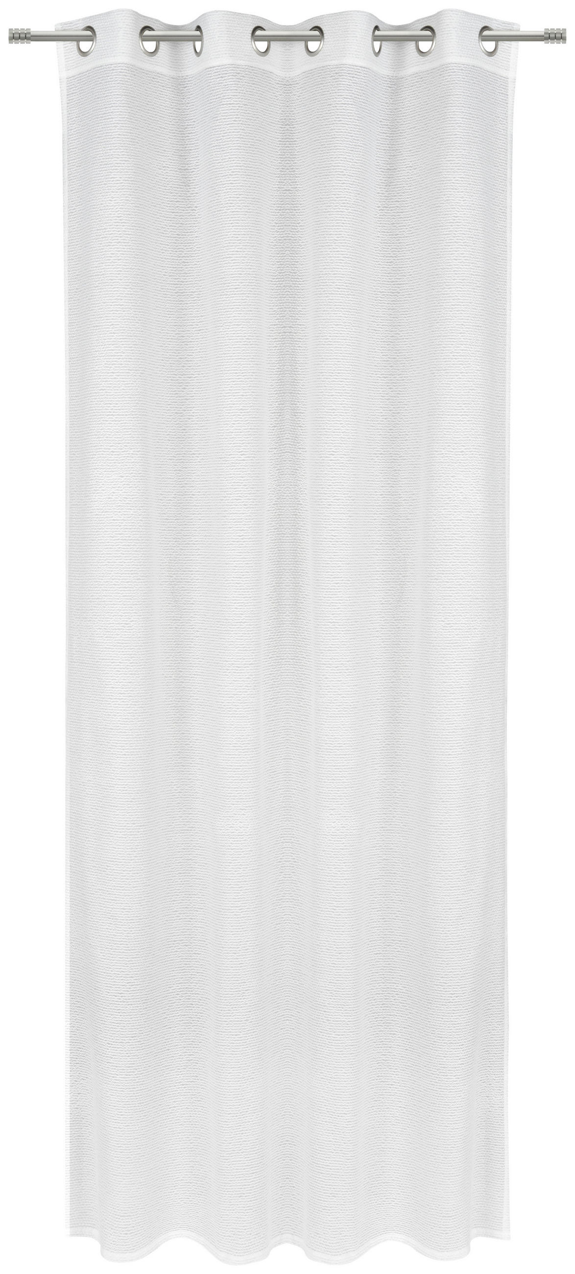 ÖSENSCHAL LORENA transparent 135/245 cm   - Weiß, Basics, Textil (135/245cm) - Esposa