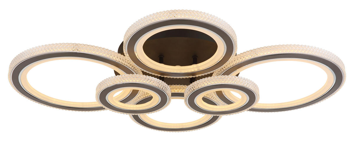LED-DECKENLEUCHTE    78/56/12 cm  - Klar/Weiss, Design, Kunststoff/Metall (78/56/12cm) - Globo