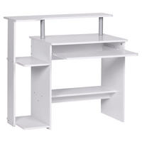 SZÁMÍTÓGÉPASZTAL  - fehér, Konventionell, faalapú anyag (94/48,5/90,5cm) - MID.YOU