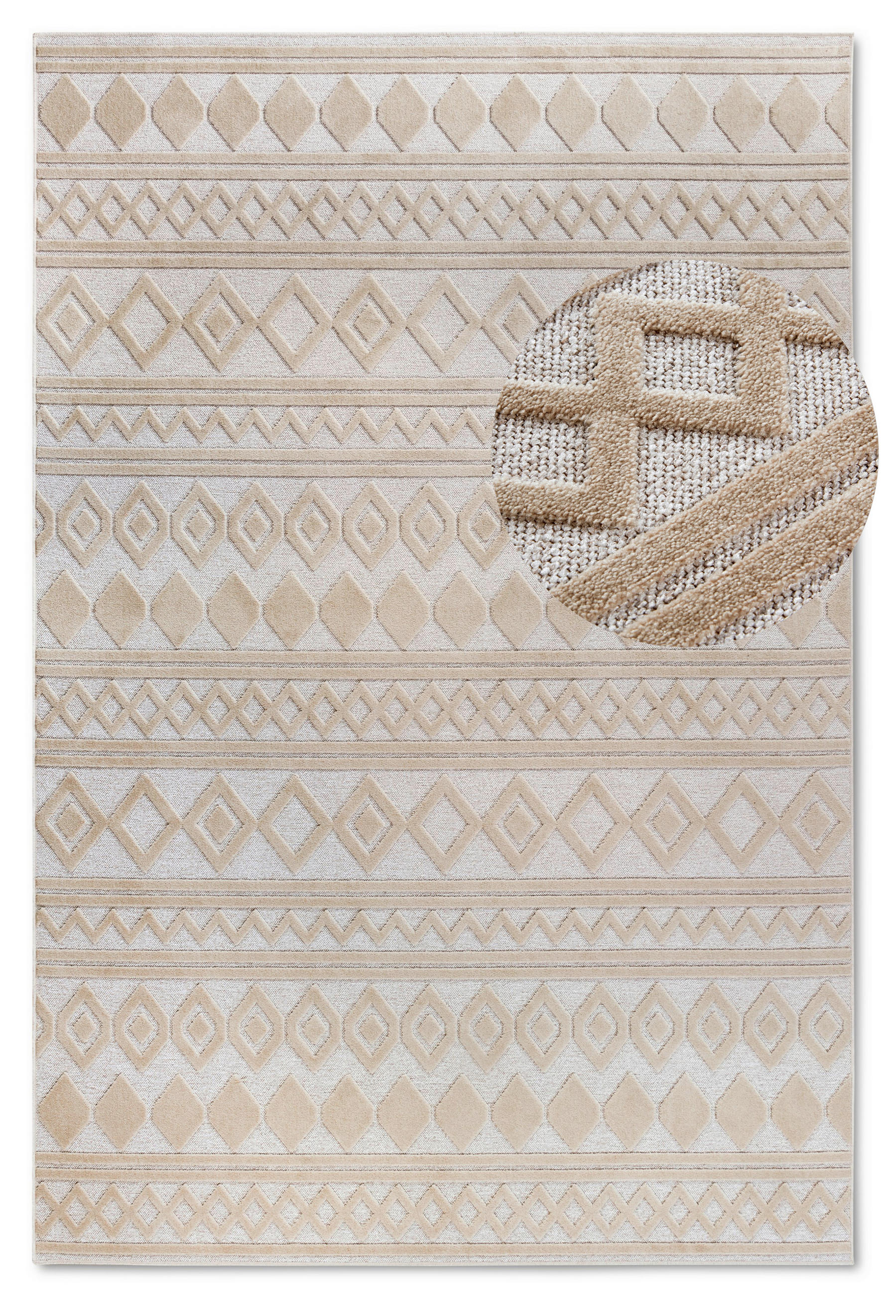 FLACHWEBETEPPICH 160/230 cm Kollektion 1879 Creme  - Creme, Design, Textil (160/230cm) - Villeroy & Boch