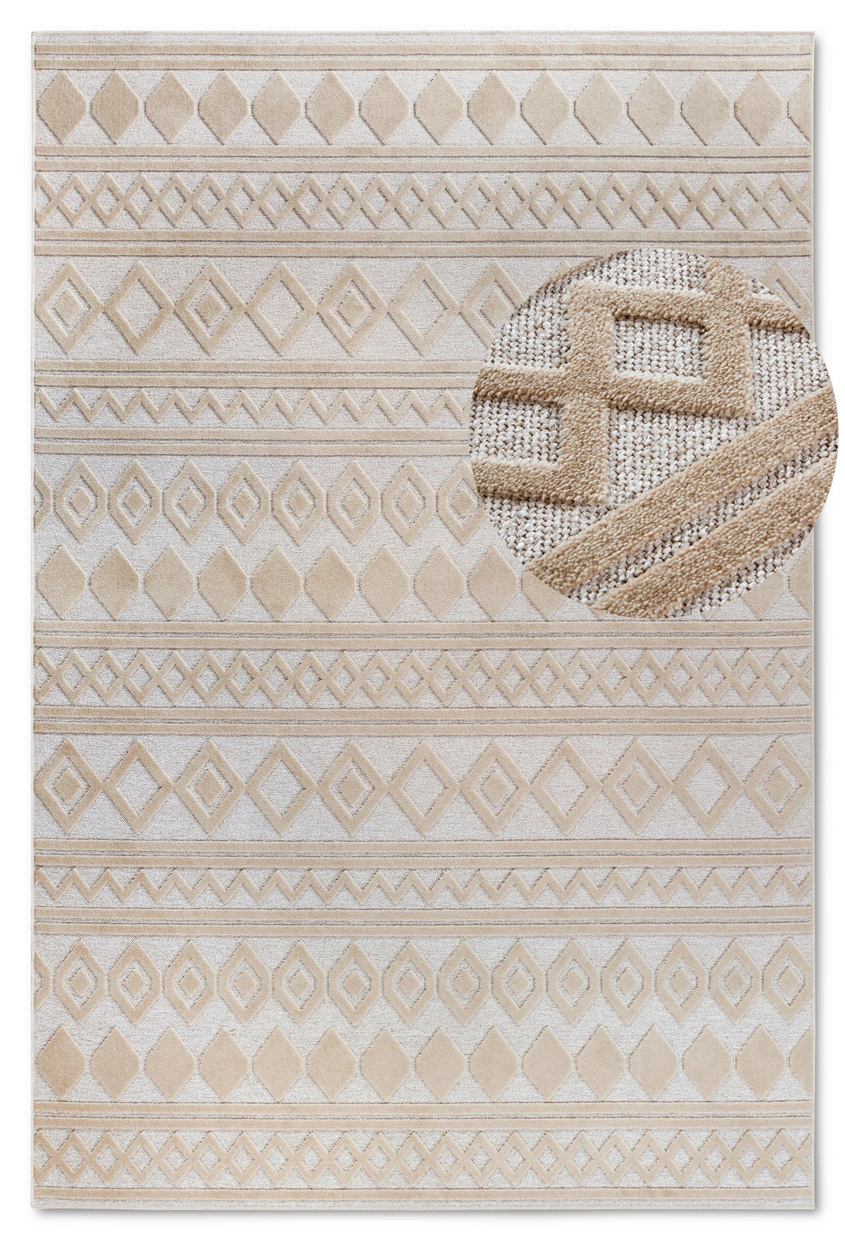 FLACHWEBETEPPICH 160/230 cm Kollektion 1879 Creme  - Creme, Design, Textil (160/230cm) - Villeroy & Boch