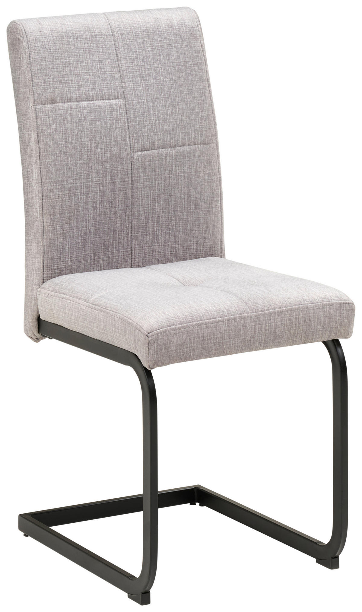 SCHWINGSTUHL  ,  , Leinenoptik  ,  - Hellgrau/Schwarz, KONVENTIONELL, Textil/Metall (41/98/55cm) - MID.YOU