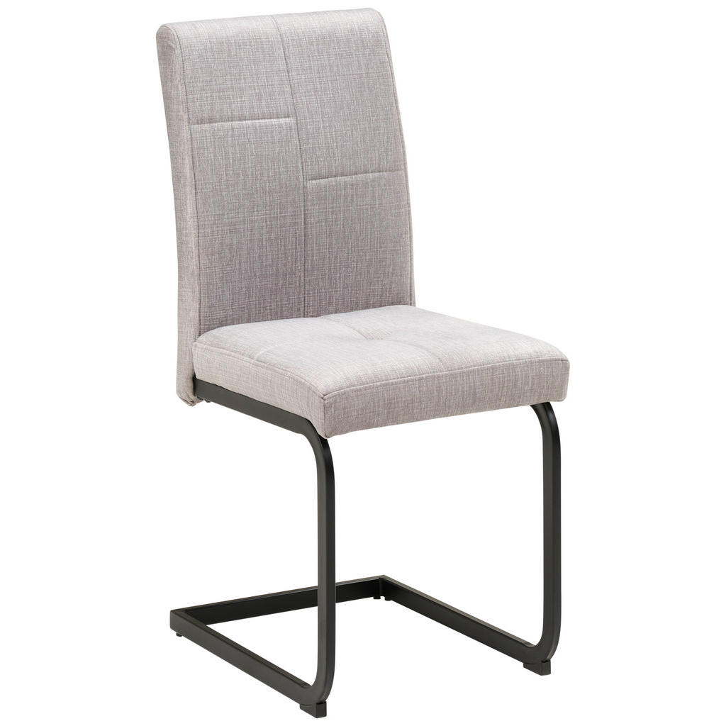 Schwingstuhl Tilos Samt Hellgrau, B: 41 Cm