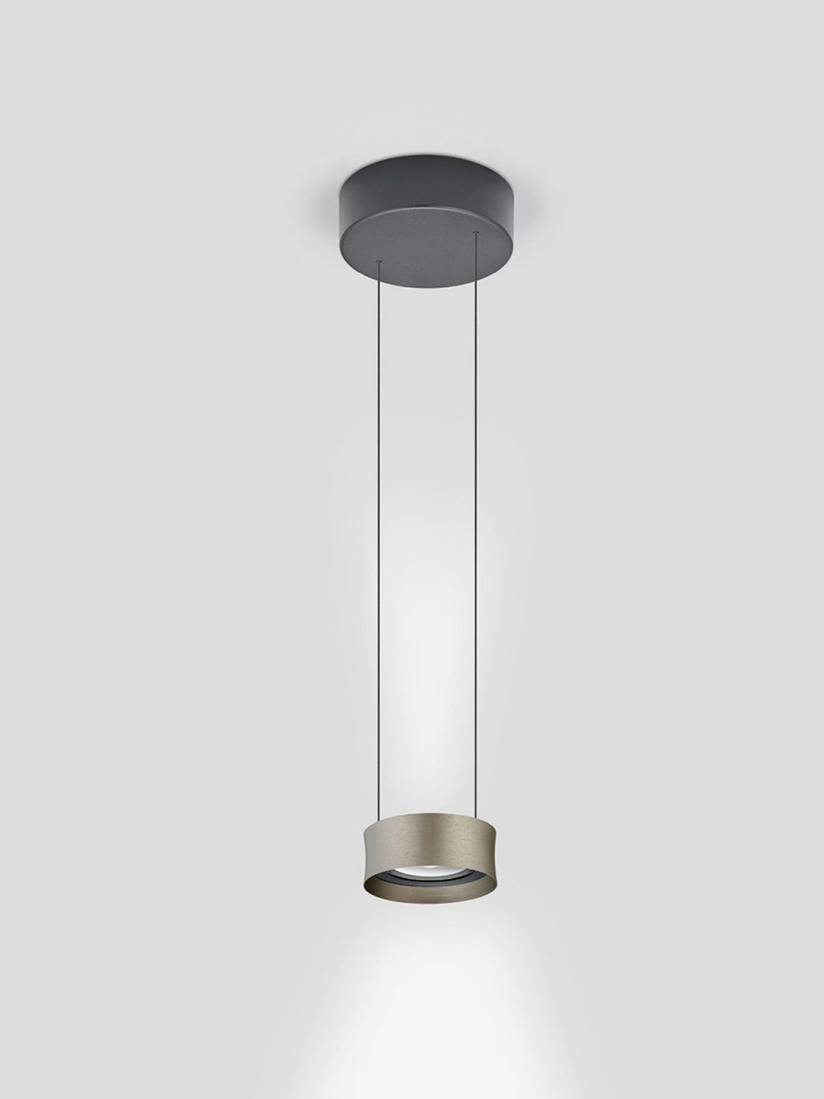 HÄNGELEUCHTE Impact 15/60-180 cm   - Bronzefarben, MODERN, Metall (15/60-180cm) - Bankamp