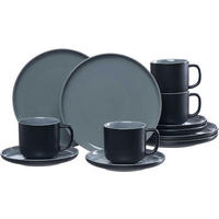 KAFFEESERVICE Schwarz JASPER 12-teilig  - Schwarz, Design, Keramik (38/24/24cm) - Ritzenhoff Breker