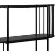REGAL Schwarz  - Schwarz, Trend, Holzwerkstoff/Metall (80/95/34cm) - Xora