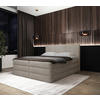 BOXSPRINGBETT 180/200 cm  in Creme  - Creme/Schwarz, MODERN, Kunststoff/Textil (180/200cm) - MID.YOU
