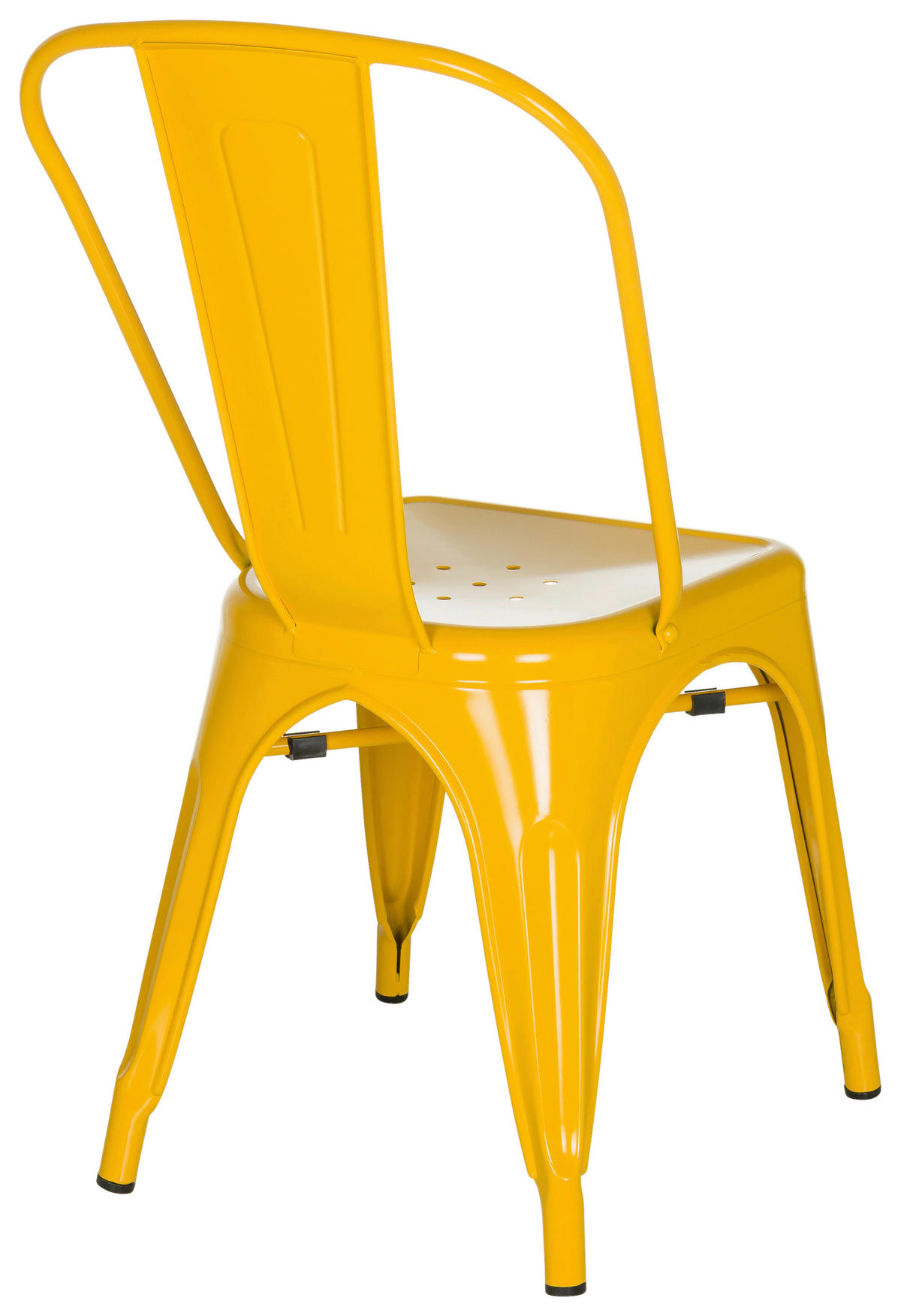 STOL stål  - gul, Basics, metall (44/84/54cm) - MID.YOU