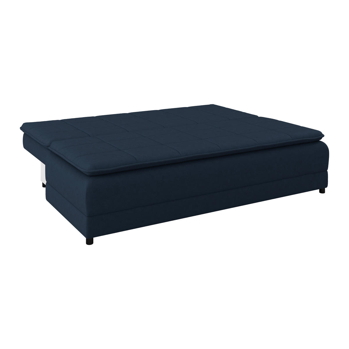 SCHLAFSOFA in Webstoff Dunkelblau  - Schwarz/Dunkelblau, Modern, Kunststoff/Textil (202/73-92/105cm) - MID.YOU