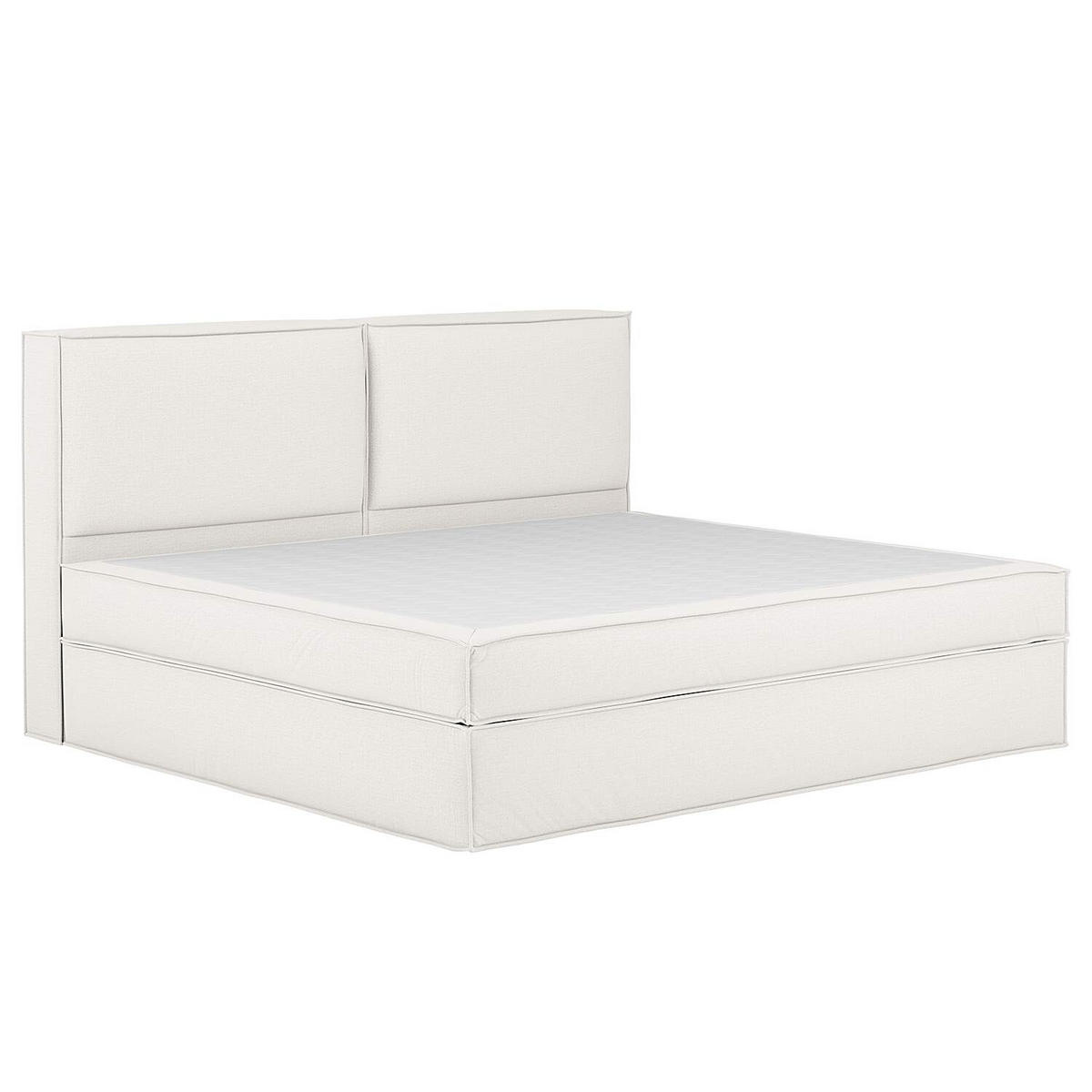 BOXSPRINGBETT 240/200 cm  in Creme  - Creme, Design, Textil (240/200cm) - home24
