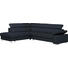 WOHNLANDSCHAFT in Leder Dunkelblau - Alufarben/Dunkelblau, Design, Leder/Metall (226/275cm) - Beldomo Premium WOHNLANDSCHAFT in Leder Dunkelblau - Alufarben/Dunkelblau, Design, Leder/Metall (226/275cm) - Beldomo Premium