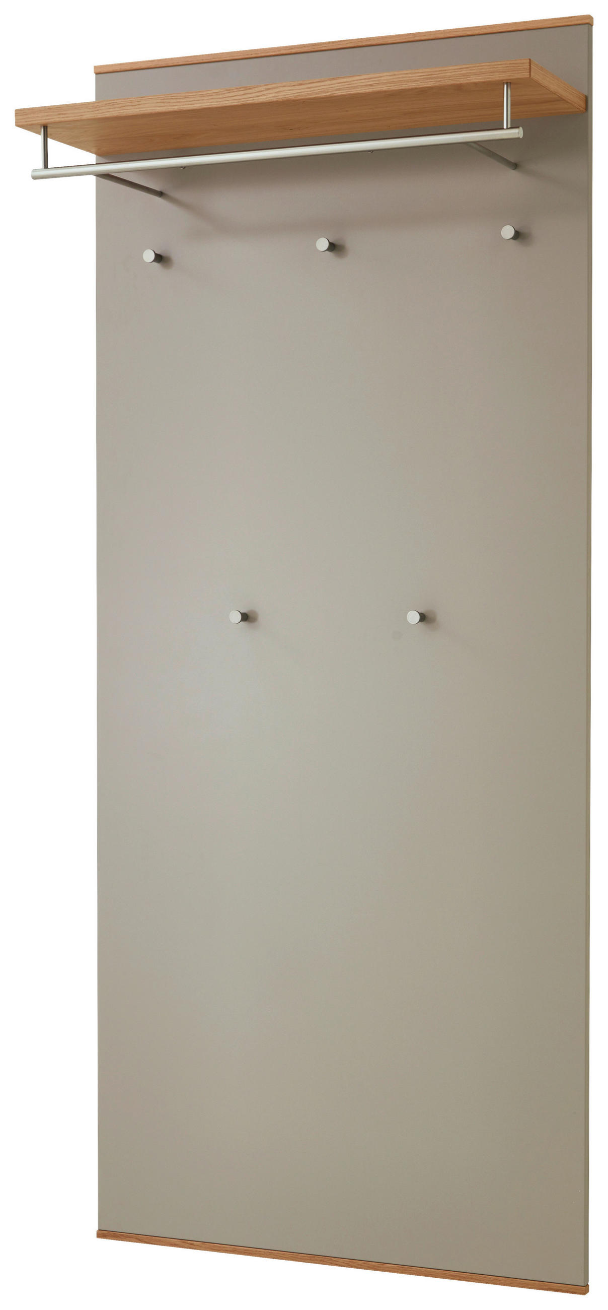 XXXLutz Garderobenpaneel Taupe, Eiche 80x183x27 cm