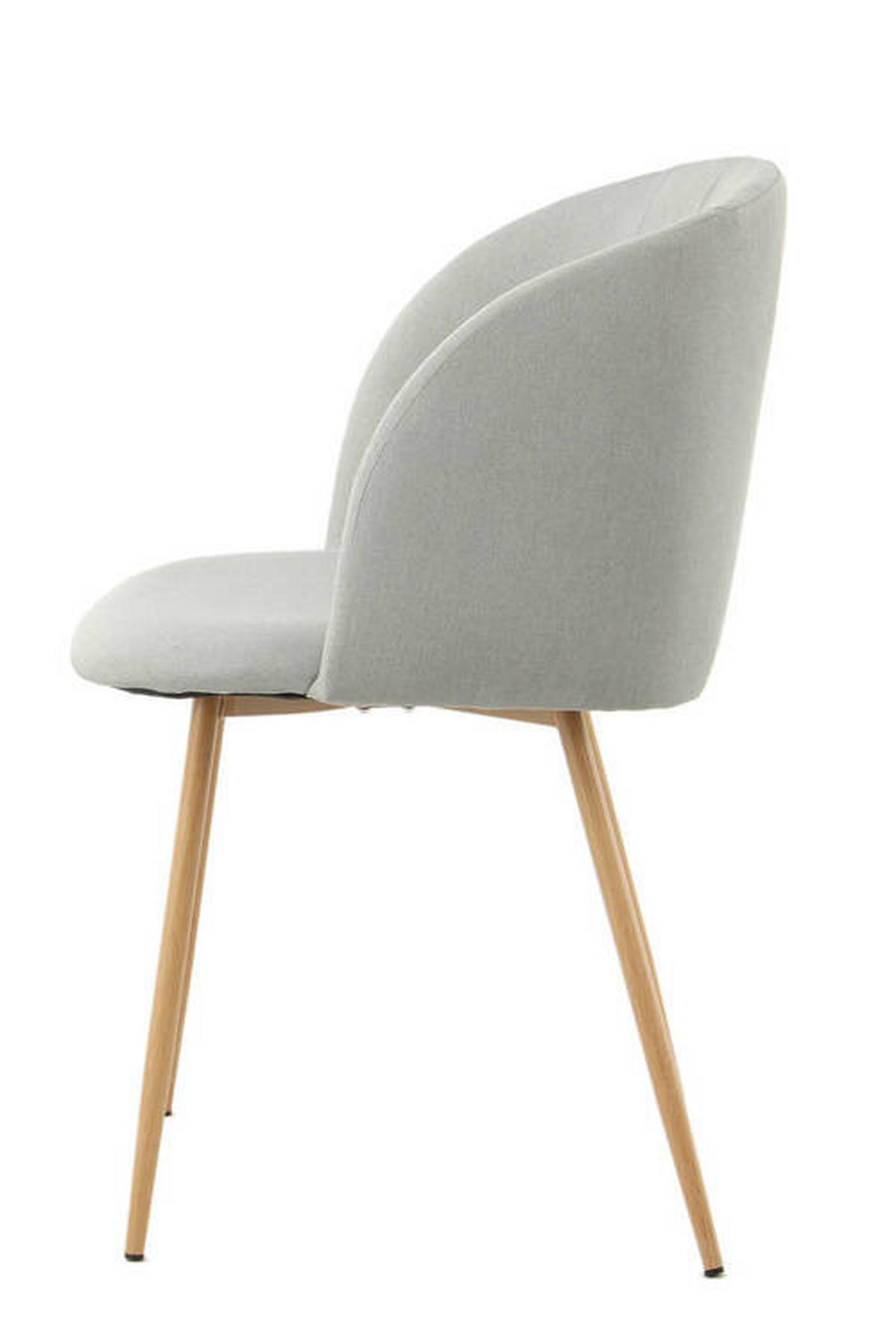 STOLSET 2 styck stål struktur  - grå, Design, metall/textil (54/84/56cm) - Kayoom