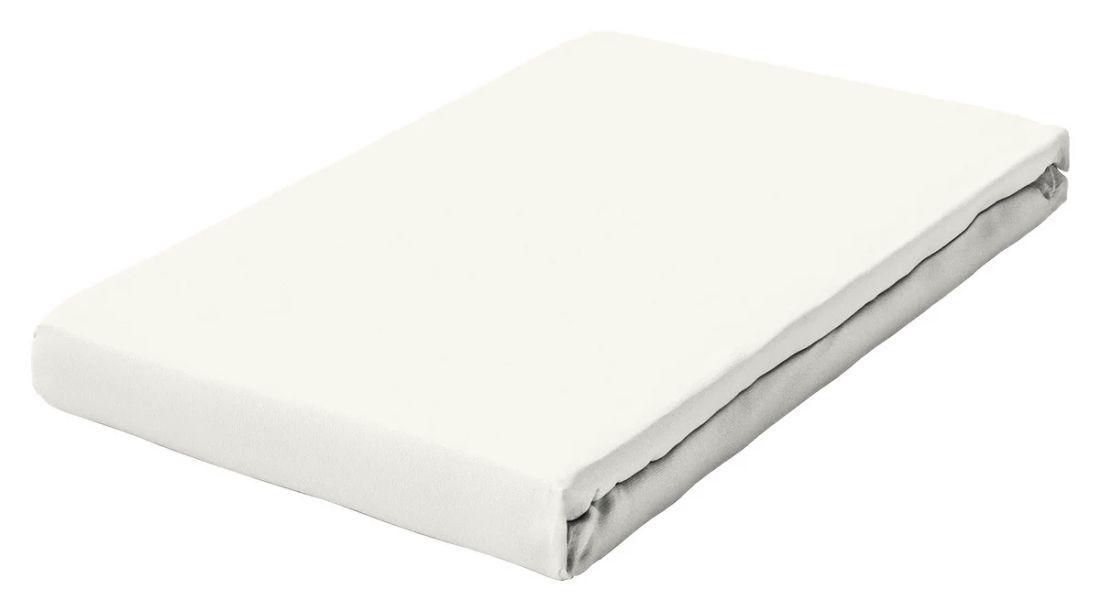 SPANNBETTTUCH Jersey - Perlmutt, Basics, Textil (90-100/190-220cm) - Schlafgut