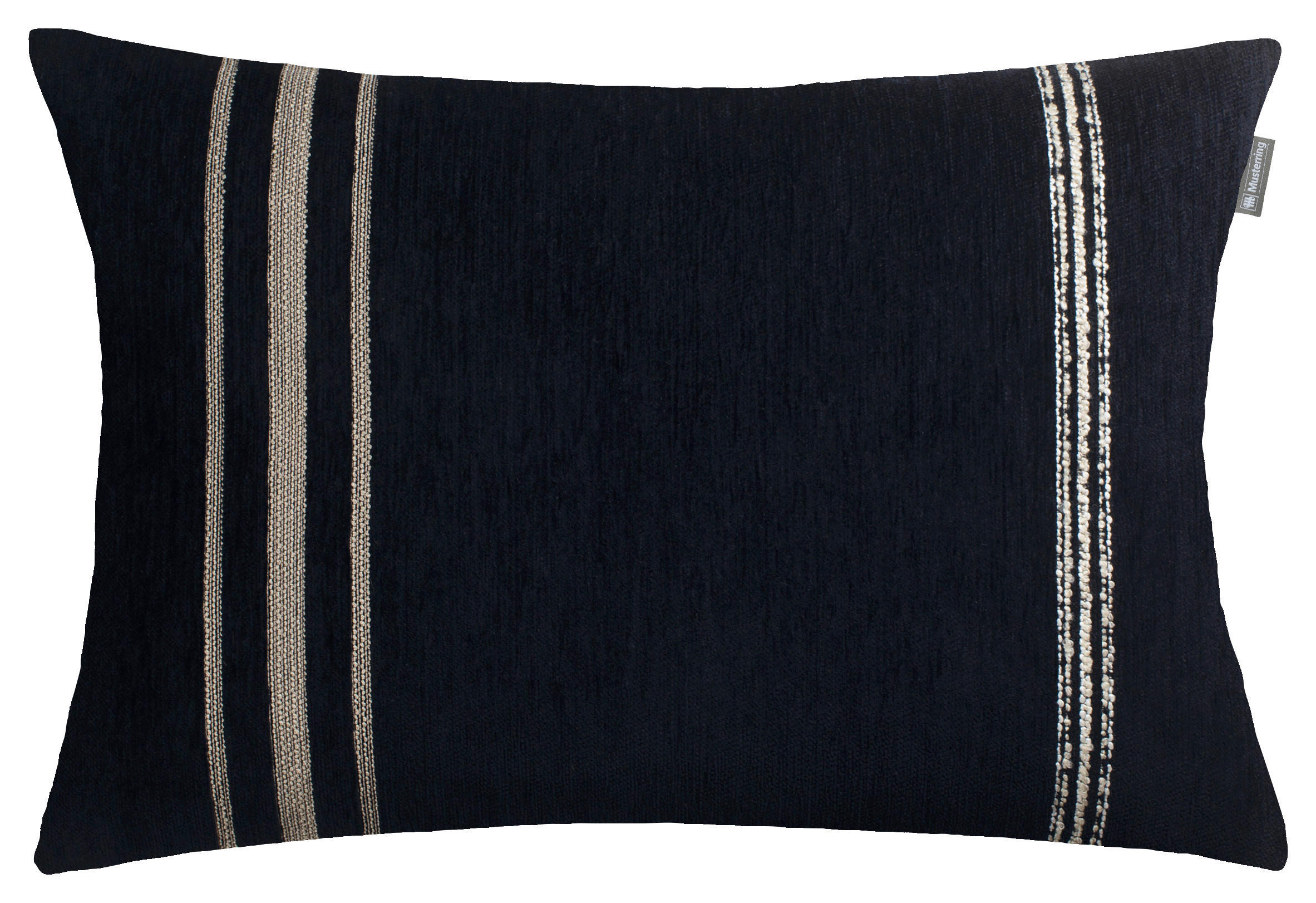 KISSENHÜLLE MR-SQUARE 40/60 cm  - Schwarz/Weiß, Basics, Textil (40/60cm) - Musterring