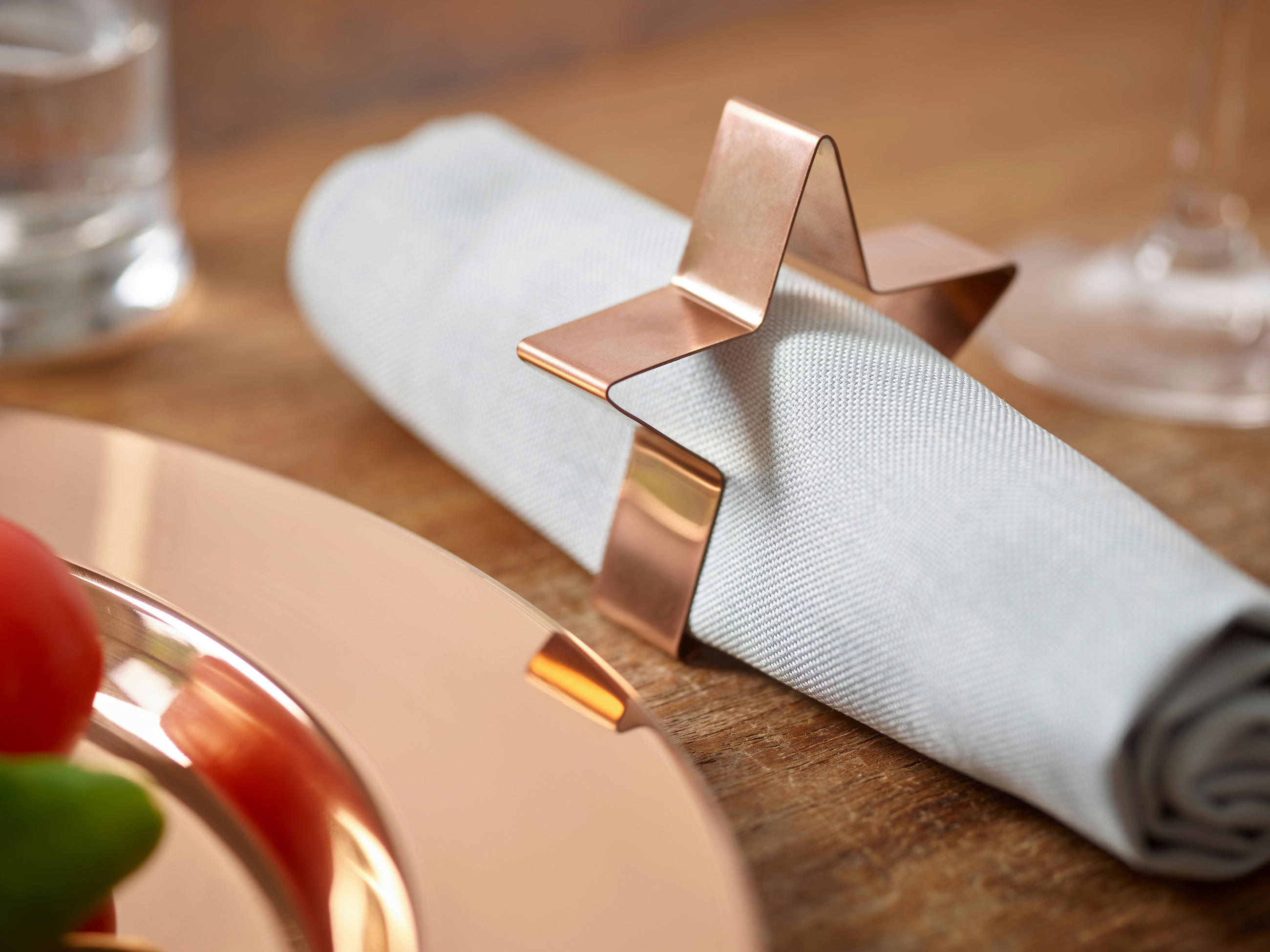 SERVETTRING 7 cm   - kopparfärgad, Design, metall (7cm) - Echtwerk