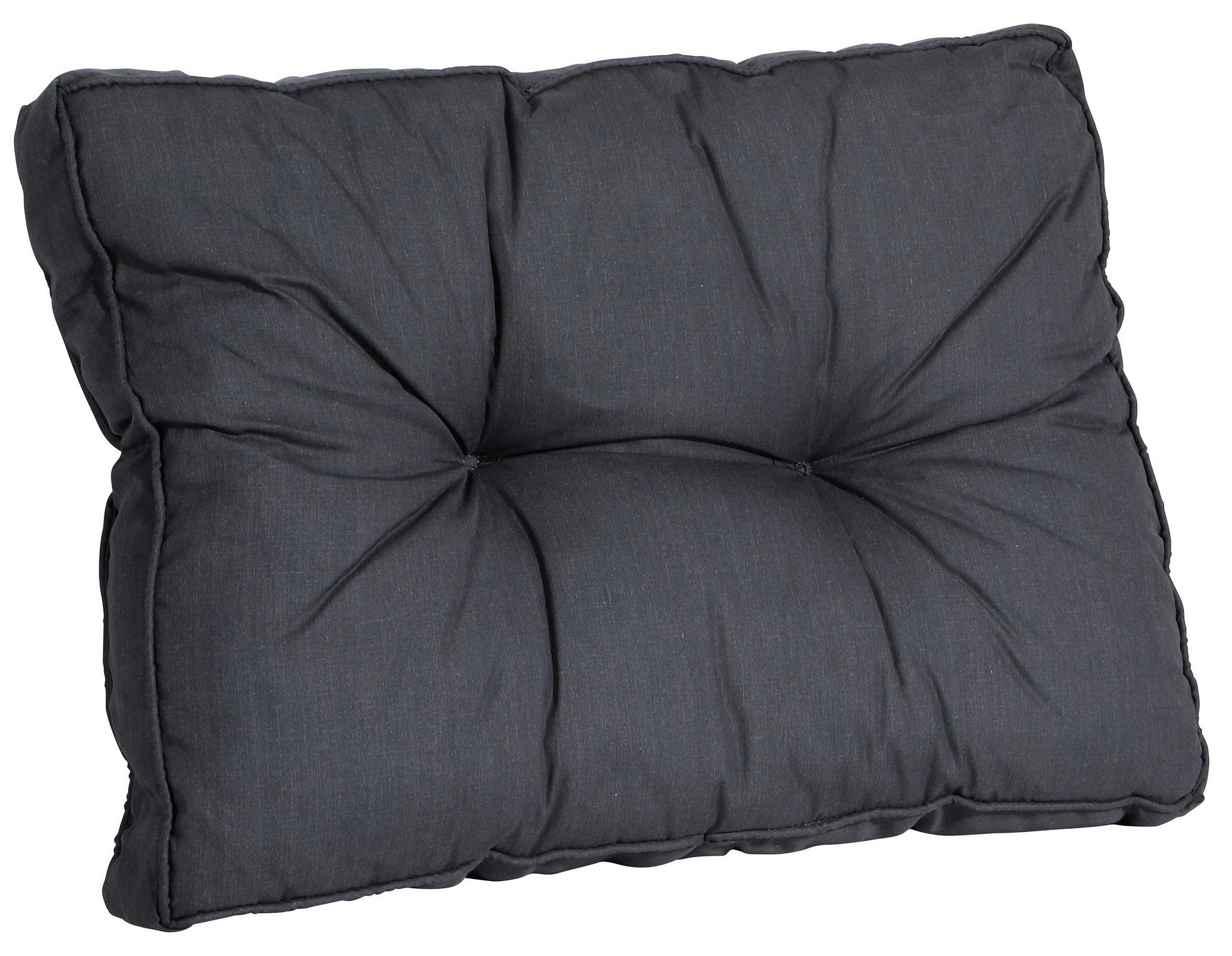 RÜCKENKISSEN  - Schwarz, Basics, Textil (60/43/8cm)