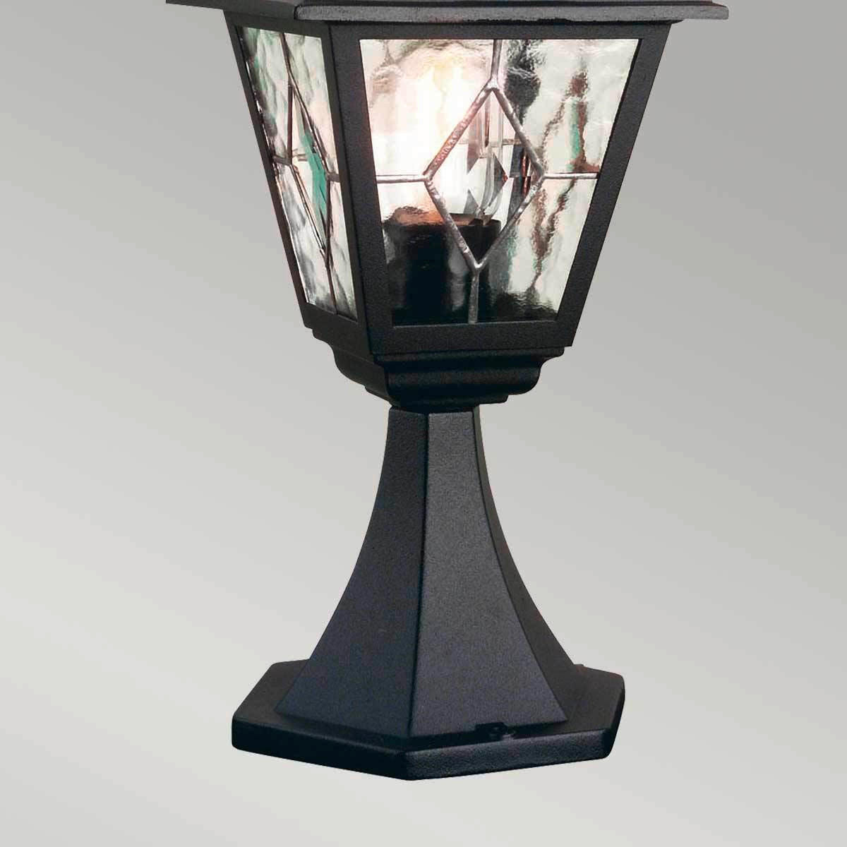 VÄGLAMPA - svart, Klassisk, metall/glas (44/18,4/18,4cm) - Elstead Lighting