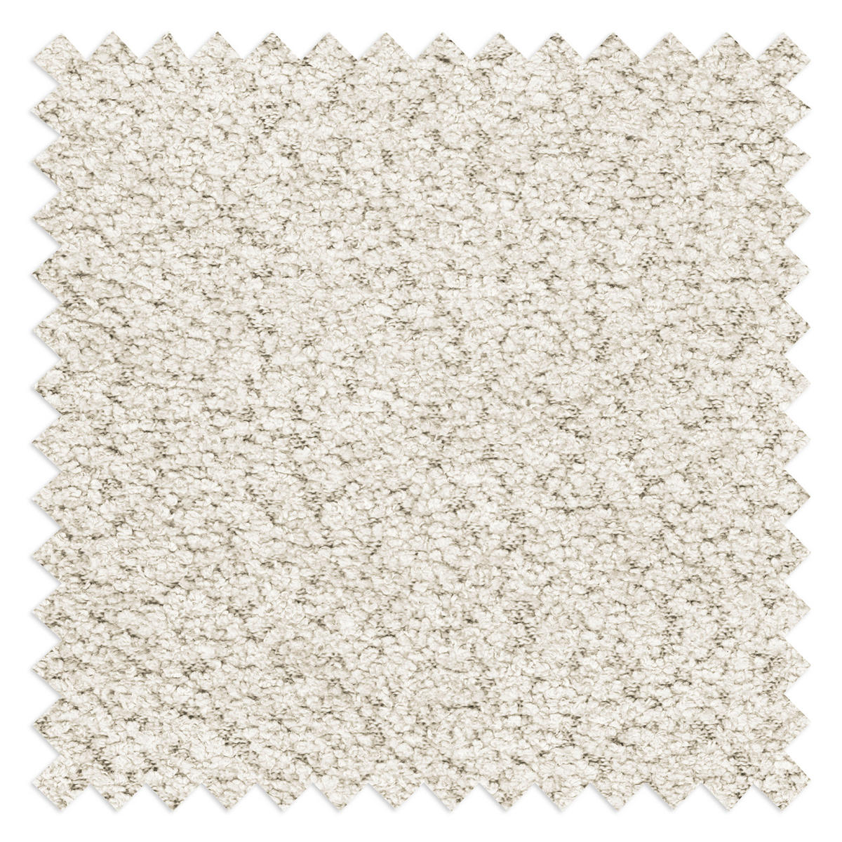 Ecksofa inkl. Hocker Weiß Bouclé  - Schwarz/Weiß, Design, Holz/Textil (174/247cm) - MID.YOU
