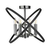 DECKENLEUCHTE Hoopla 45/33/45 cm   - Design, Metall (45/33/45cm) - Searchlight