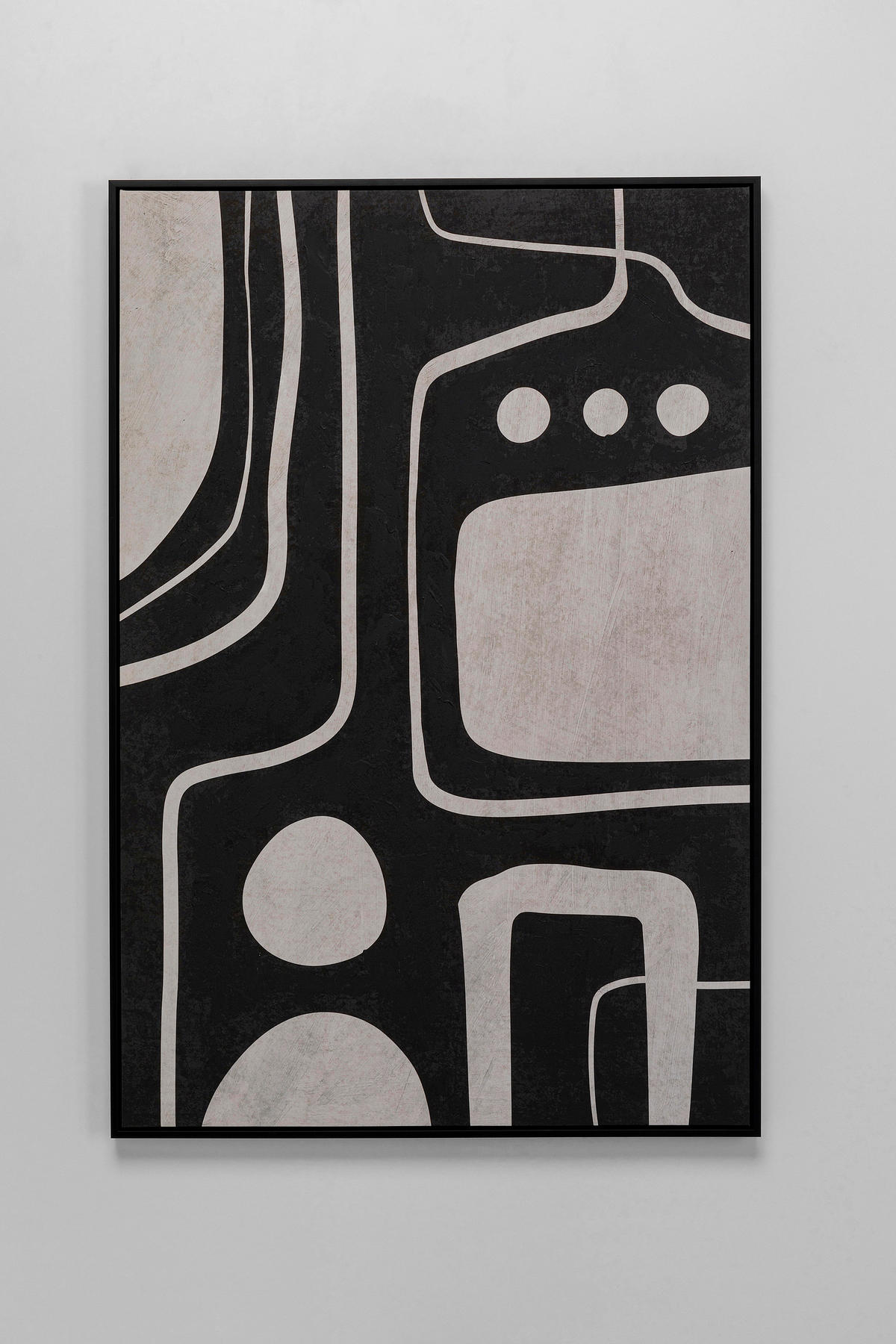 BILD Abstraktes  - Schwarz/Grau, Design, Holz/Kunststoff (73/113/4cm) - Kare-Design