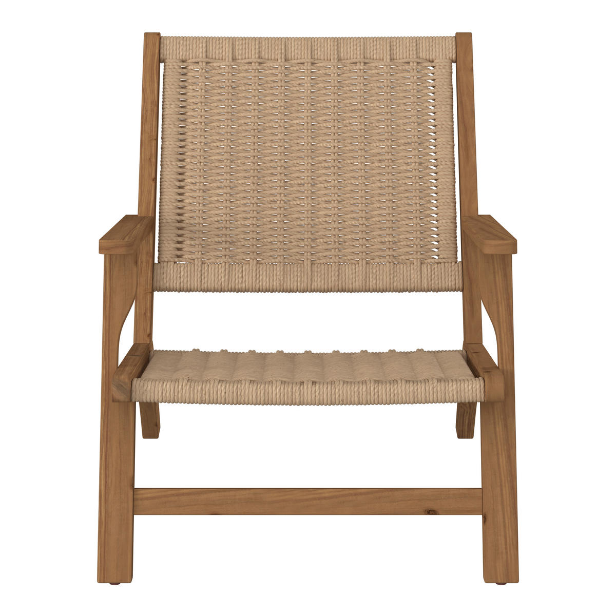 GARTENSESSEL Holz, Kunststoff Akaziefarben, Beige  - Beige/Akaziefarben, MODERN, Holz/Kunststoff (66/76/80cm) - Ambia Garden