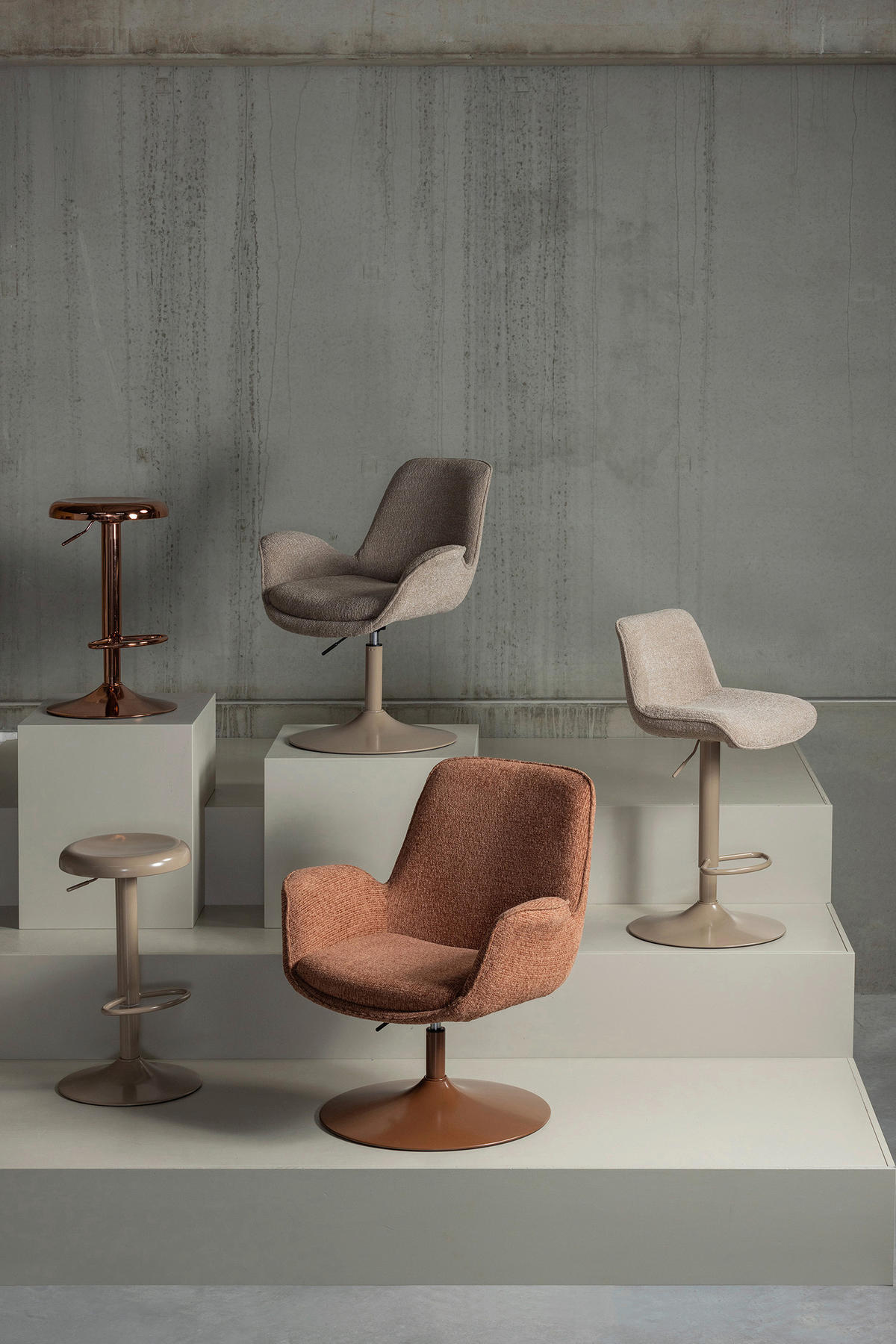 SESSEL in Webstoff Orange  - Orange, Design, Textil/Metall (79/91/76cm) - Livetastic