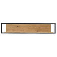 WANDBOARD  120/22/24 cm  - Eichefarben/Schwarz, Natur, Holz/Holzwerkstoff (120/22/24cm) - Carryhome