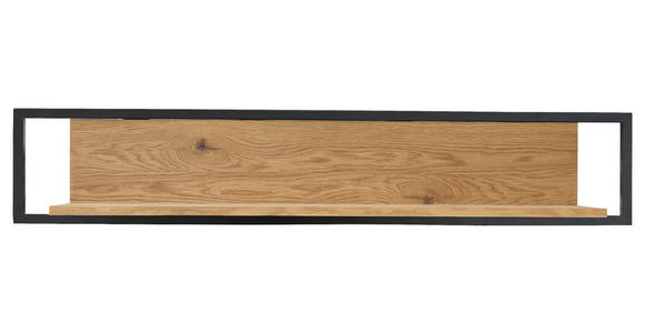 WANDBOARD  120/22/24 cm  - Eichefarben/Schwarz, Natur, Holz/Holzwerkstoff (120/22/24cm) - Carryhome