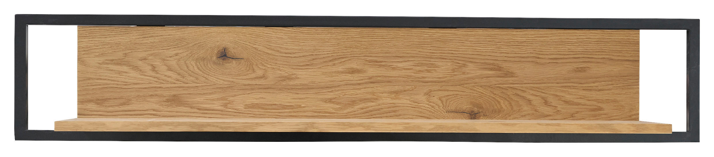 WANDBOARD  120/22/24 cm  - Eichefarben/Schwarz, Natur, Holz/Holzwerkstoff (120/22/24cm) - Carryhome