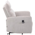 RELAXSESSEL Leinenoptik    - Schwarz/Naturfarben, Design, Textil/Metall (74/101/92cm) - Carryhome