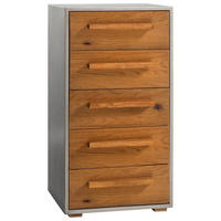 KOMMODE  in 50/97/49 cm  - Eichefarben/Grau, KONVENTIONELL, Holz/Holzwerkstoff (50/97/49cm) - Hasena