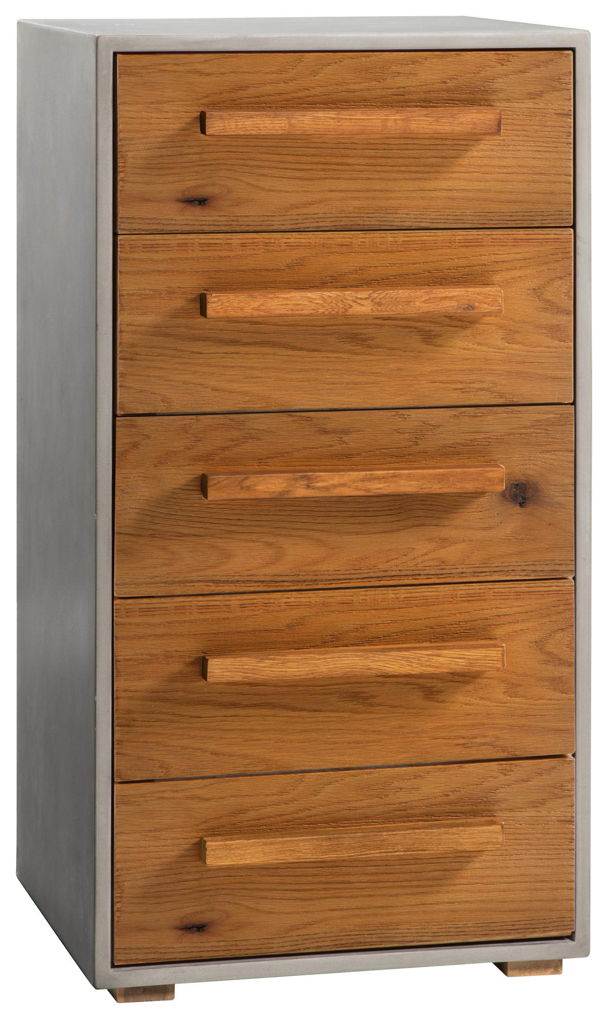 KOMMODE  in 50/97/49 cm  - Eichefarben/Grau, KONVENTIONELL, Holz/Holzwerkstoff (50/97/49cm) - Hasena