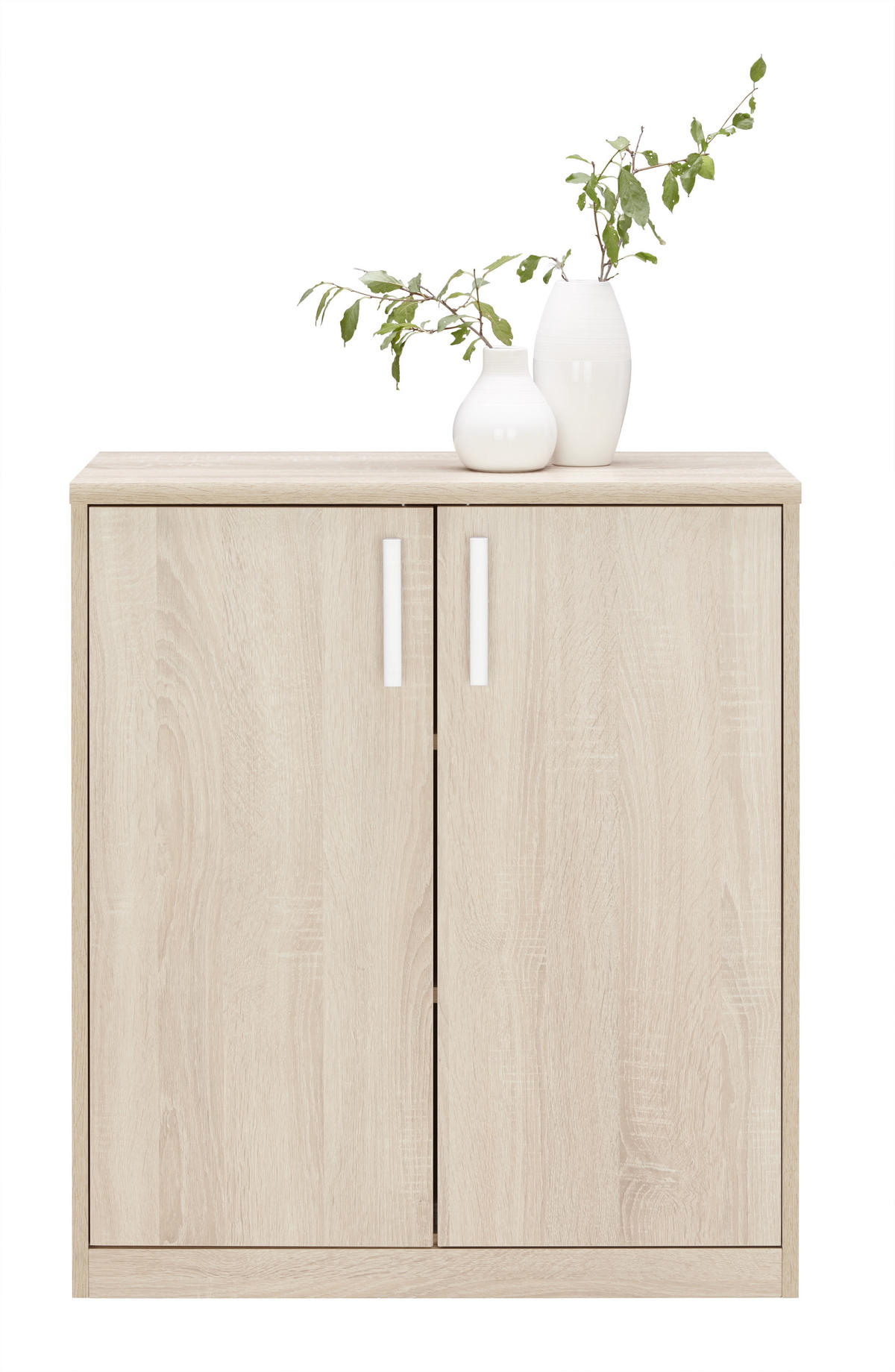 KOMÓD 72/84/36 cm  - ezüst/fekete, Konventionell, faalapú anyag/fém (72/84/36cm) - Xora
