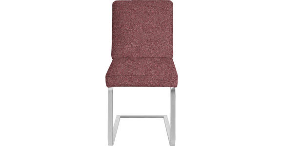 SCHWINGSTUHL  in Stahl Chenille  - Schwarz/Rosa, Design, Textil/Metall (46/92/60cm) - Dieter Knoll