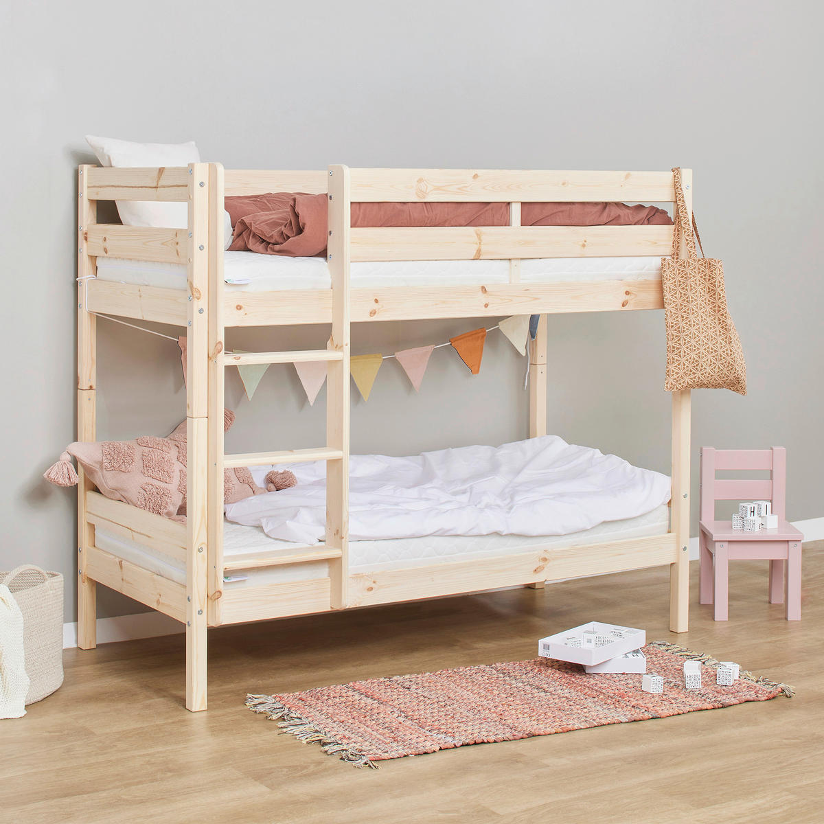 ETAGENBETT 70/160 cm Naturfarben  - Naturfarben, MODERN, Holz (70/160cm) - MID.YOU