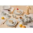KOMBISERVICE Grau, Weiß, Sandfarben, Beige Concerto 62-teilig 6 Personen  - Sandfarben/Beige, Basics, Keramik - Novel