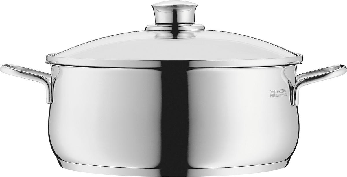 KOCHTOPFSET Diadem Plus 3-teilig  - Design, Glas/Metall (53/30,5/24cm) - WMF