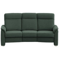 TRAPEZSOFA Flachgewebe Dunkelgrün  - Dunkelgrün/Alufarben, Konventionell, Textil/Metall (218/107/103cm) - Beldomo Comfort